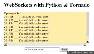 Raspberry Pi websockets with Python & Tornado | LowPowerLab